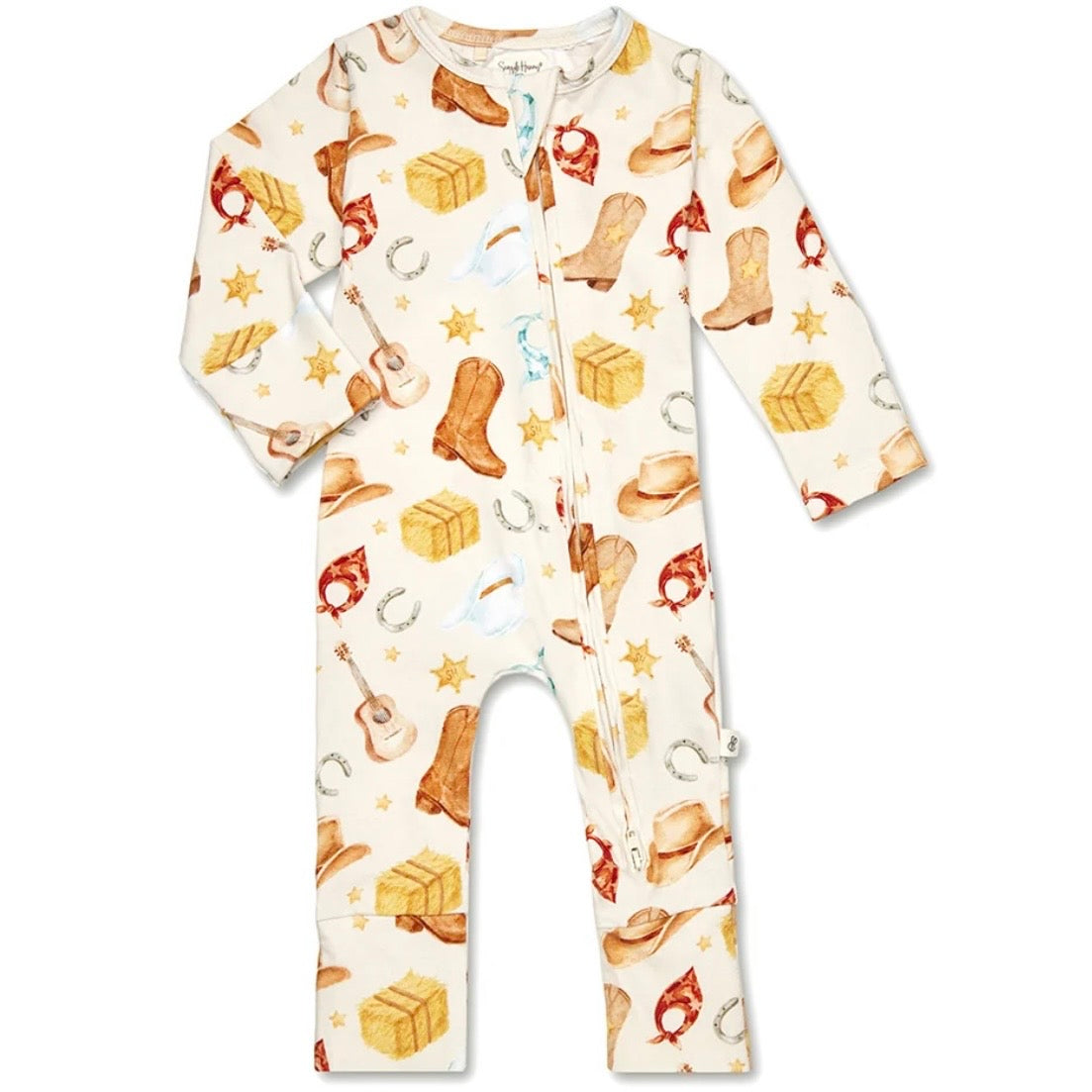 Snuggle Hunny / Snugglesuit Convertible Romper - Cowboys