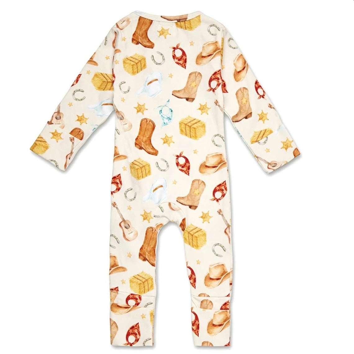 Snuggle Hunny / Snugglesuit Convertible Romper - Cowboys