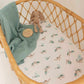 Snuggle Hunny / Fitted Bassinet Sheet - Turtle