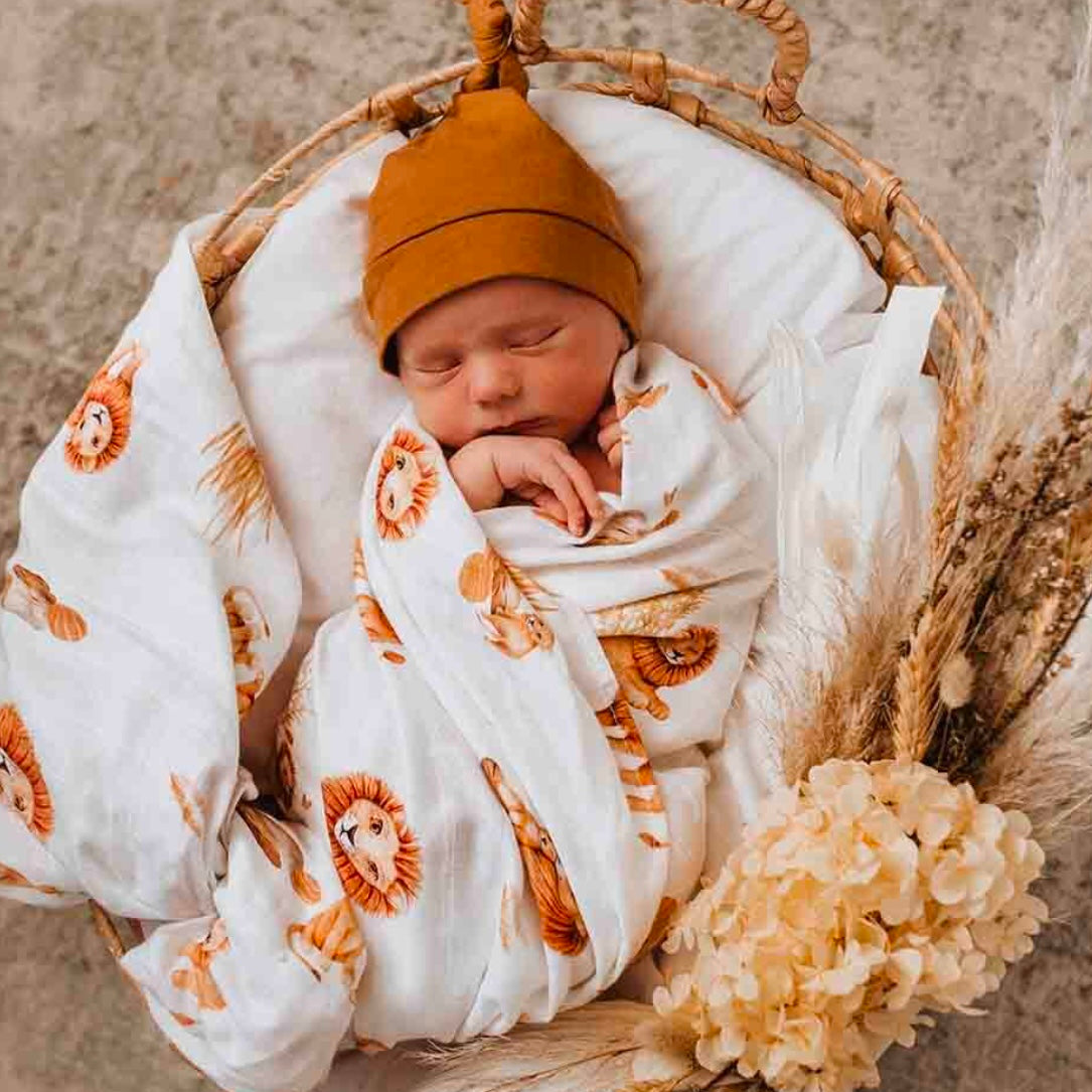 Snuggle Hunny / Muslin Wrap - Lion