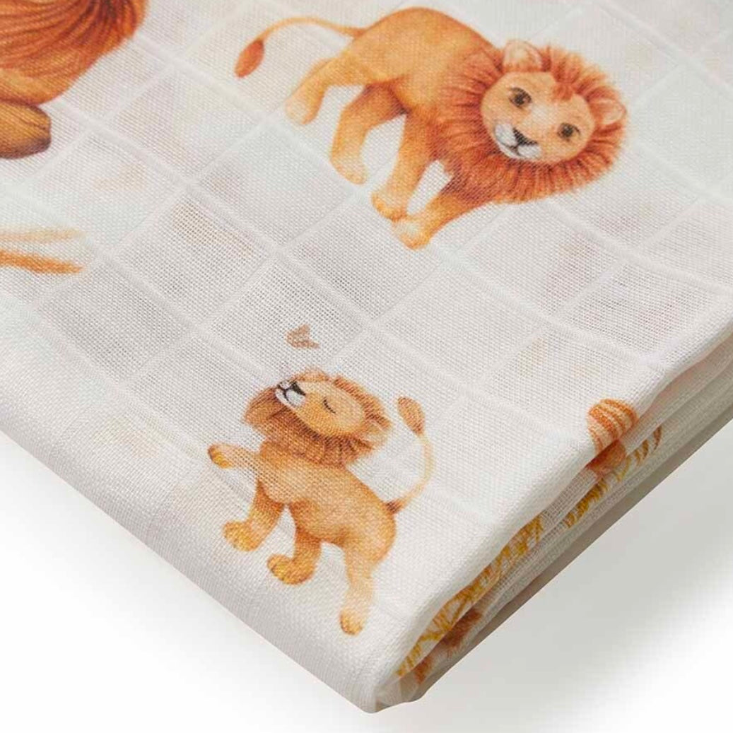 Snuggle Hunny / Muslin Wrap - Lion