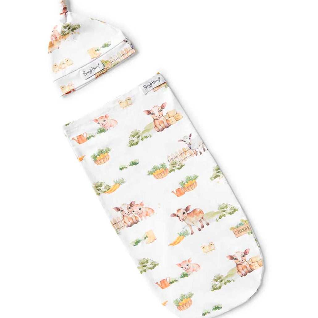 Snuggle Hunny / Snuggle Swaddle Set - Farm