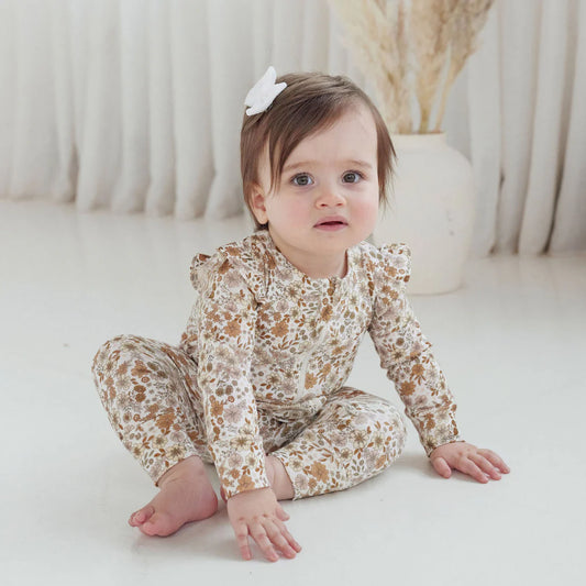 Aster & Oak / Bailey Floral Zip Romper