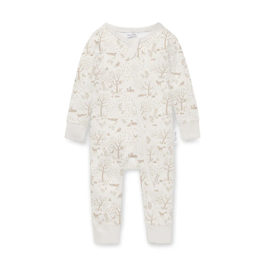 Aster & Oak / Woodland Ditsy Zip Romper