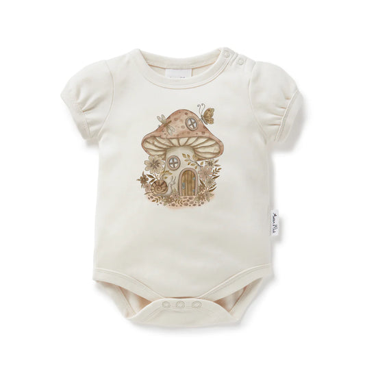 Aster & Oak / Mushroom Print Onesie
