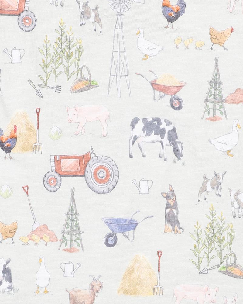 Bebe By Minihaha / Chester Print LS Zip Romper