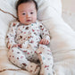 Bebe By Minihaha / Toby Print LS Zip Onesie