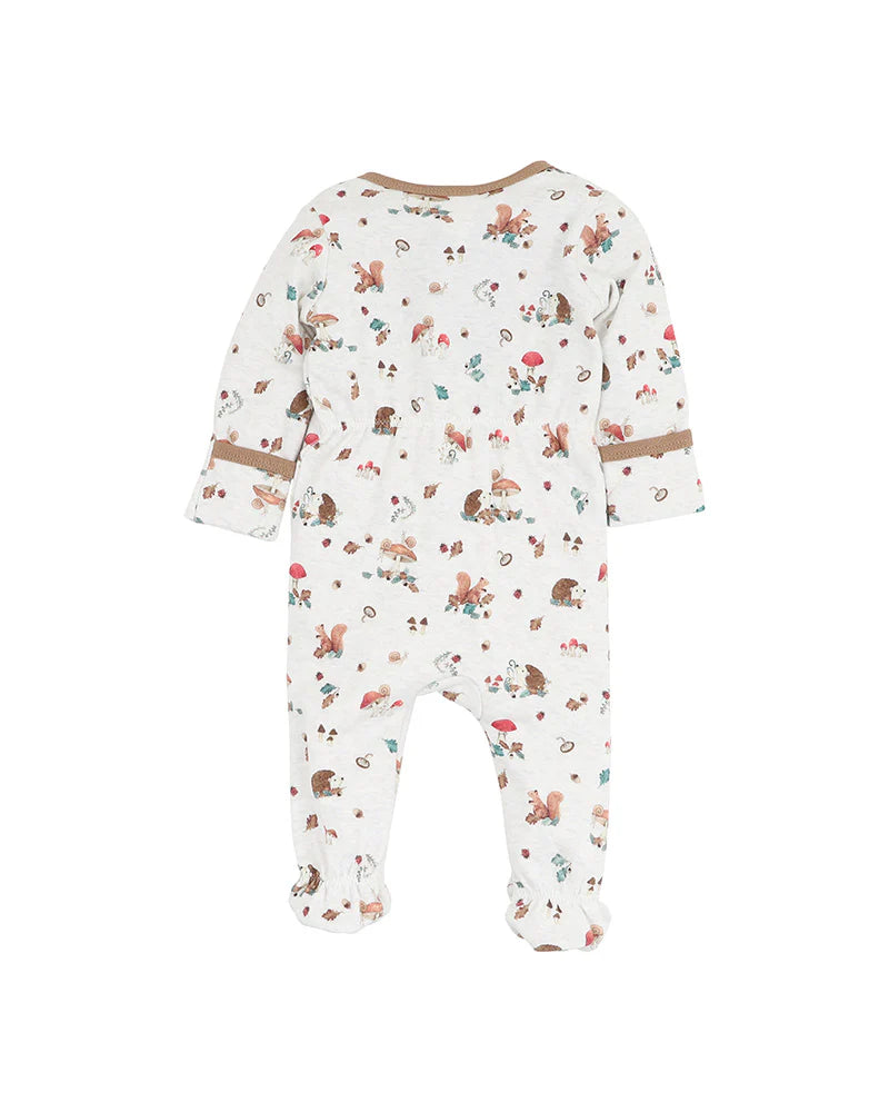Bebe By Minihaha / Toby Print LS Zip Onesie