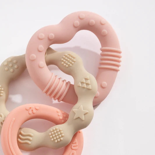 Playground / Silicone Bunny Teether - Pink