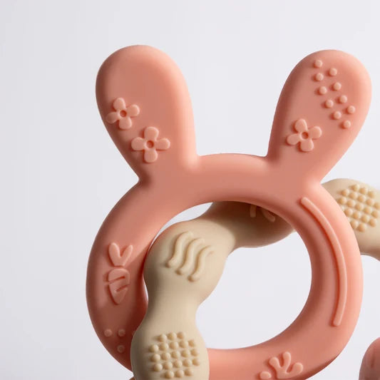 Playground / Silicone Bunny Teether - Pink