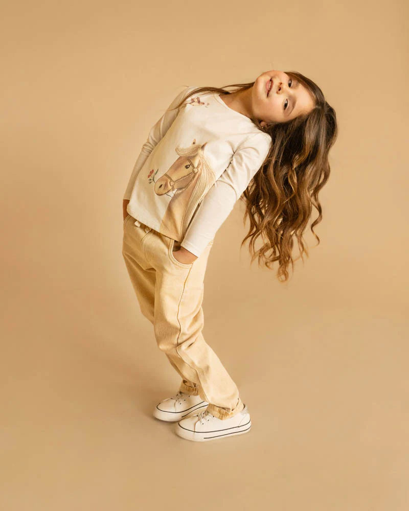 Bebe By Minihaha / Winnie Neutral Pull On Jeans