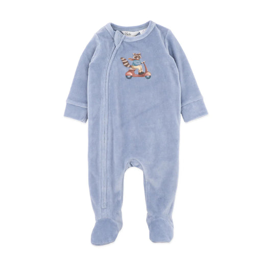 Bebe By Minihaha / Alvin Velour Zip Onesie