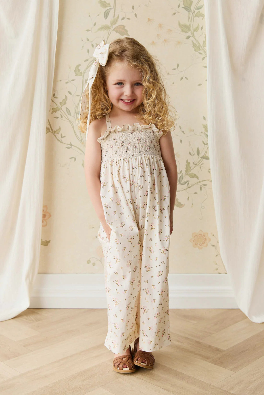 Jamie Kay / Organic Cotton Arabella Jumpsuit - Bianca Antique
