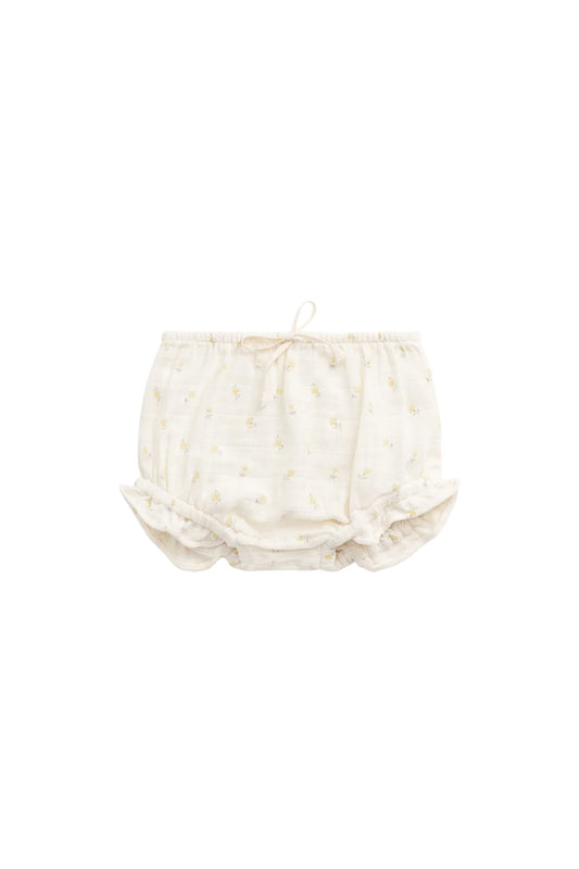 Jamie Kay / Organic Cotton Muslin Frill Bloomer - Vintage Ditsy