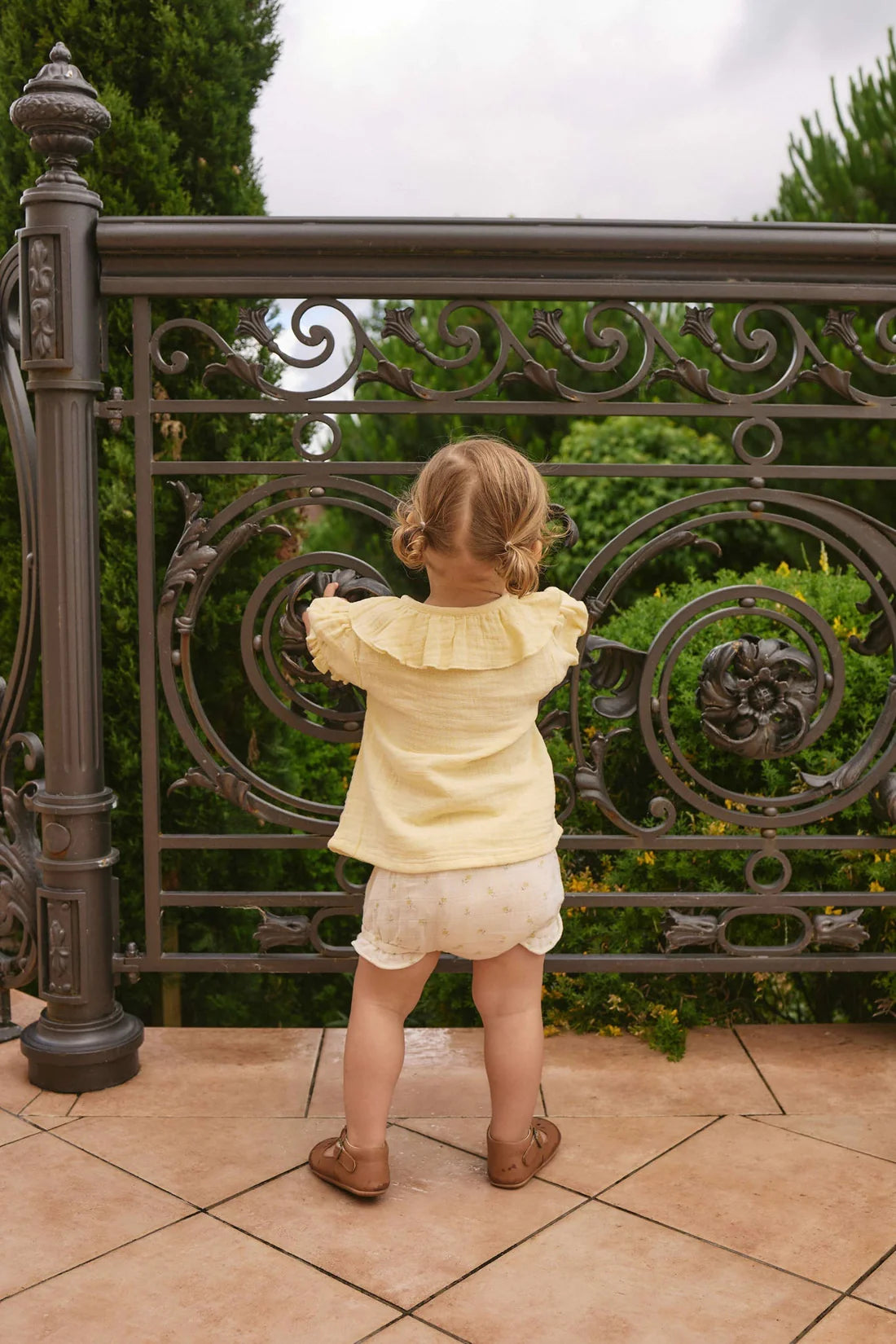 Jamie Kay / Organic Cotton Muslin Frill Bloomer - Vintage Ditsy