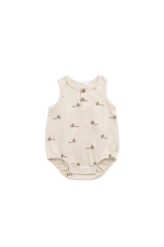 Jamie Kay / Cotton Archie Playsuit - Fly High Vanilla Cream