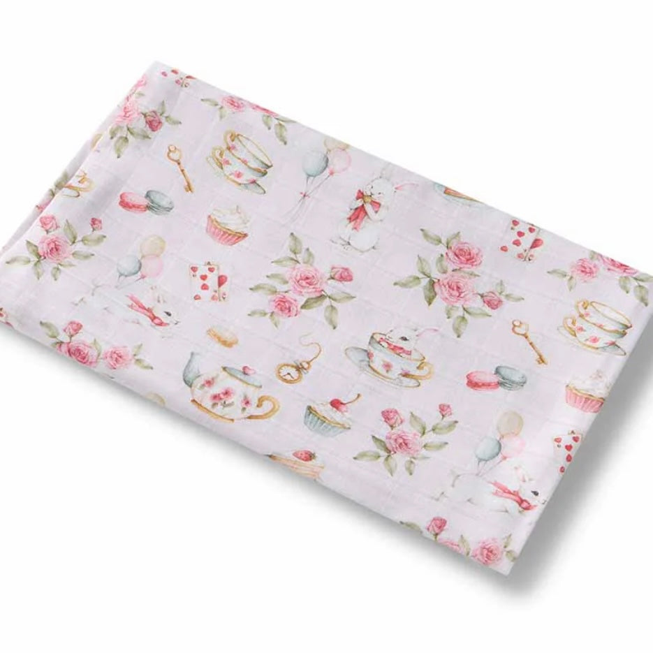 Snuggle Hunny / Muslin Wrap - Alice's Tea Party