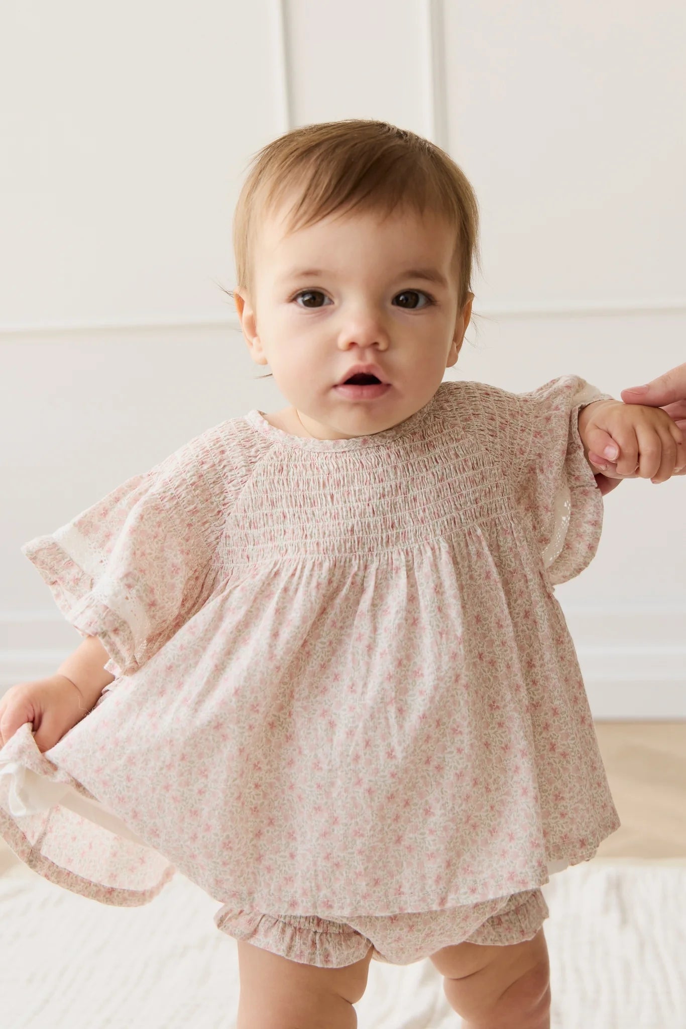 Jamie Kay / Organic Cotton Malia Top & Frill Bloomer Set - Claudette Rose