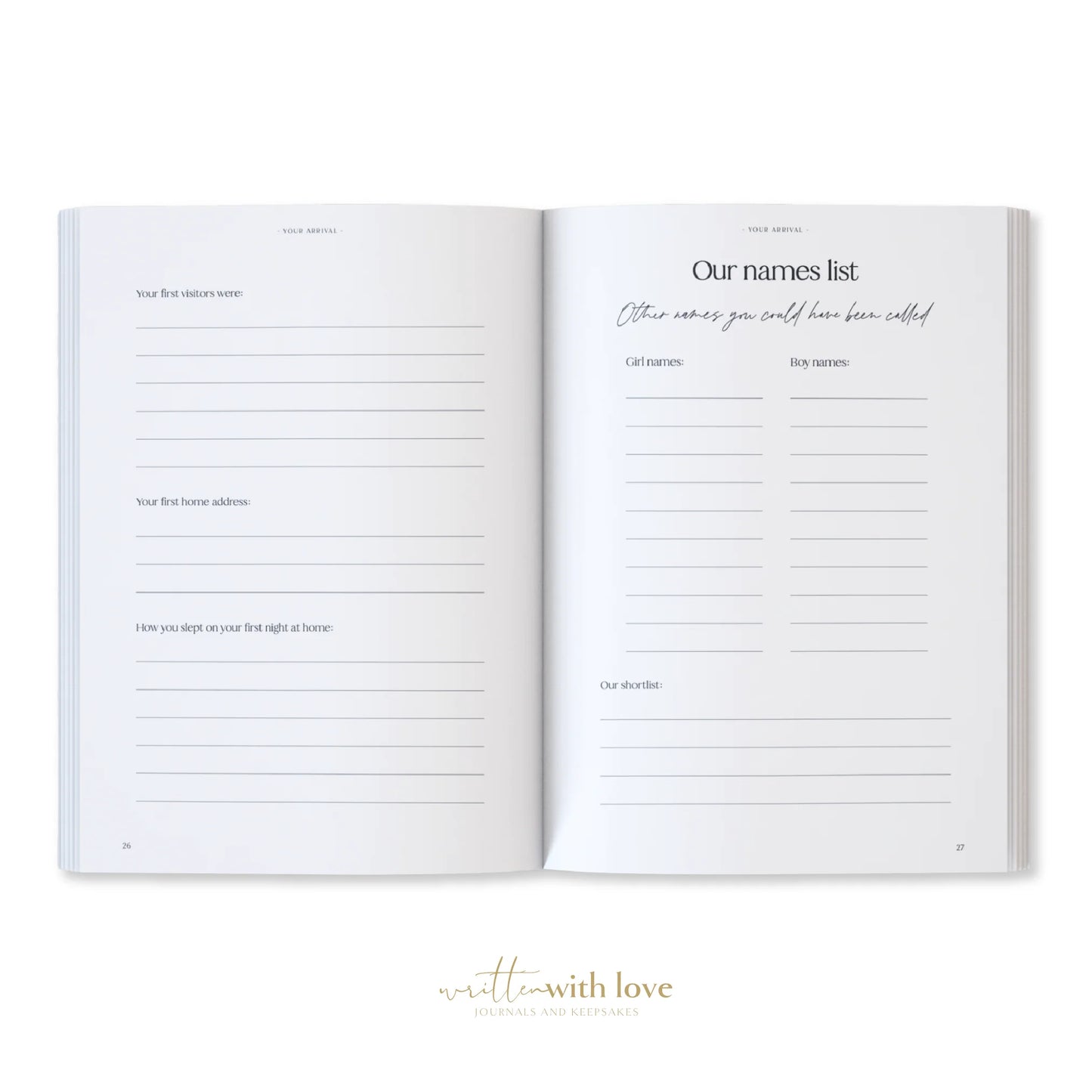 Written With Love / Baby Memory Book