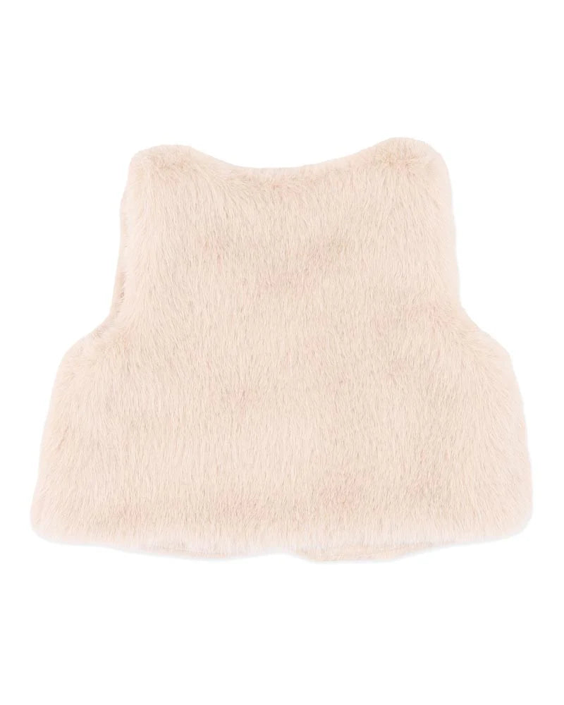 Bebe By Minihaha / Winnie Embroidered Faux Fur Vest