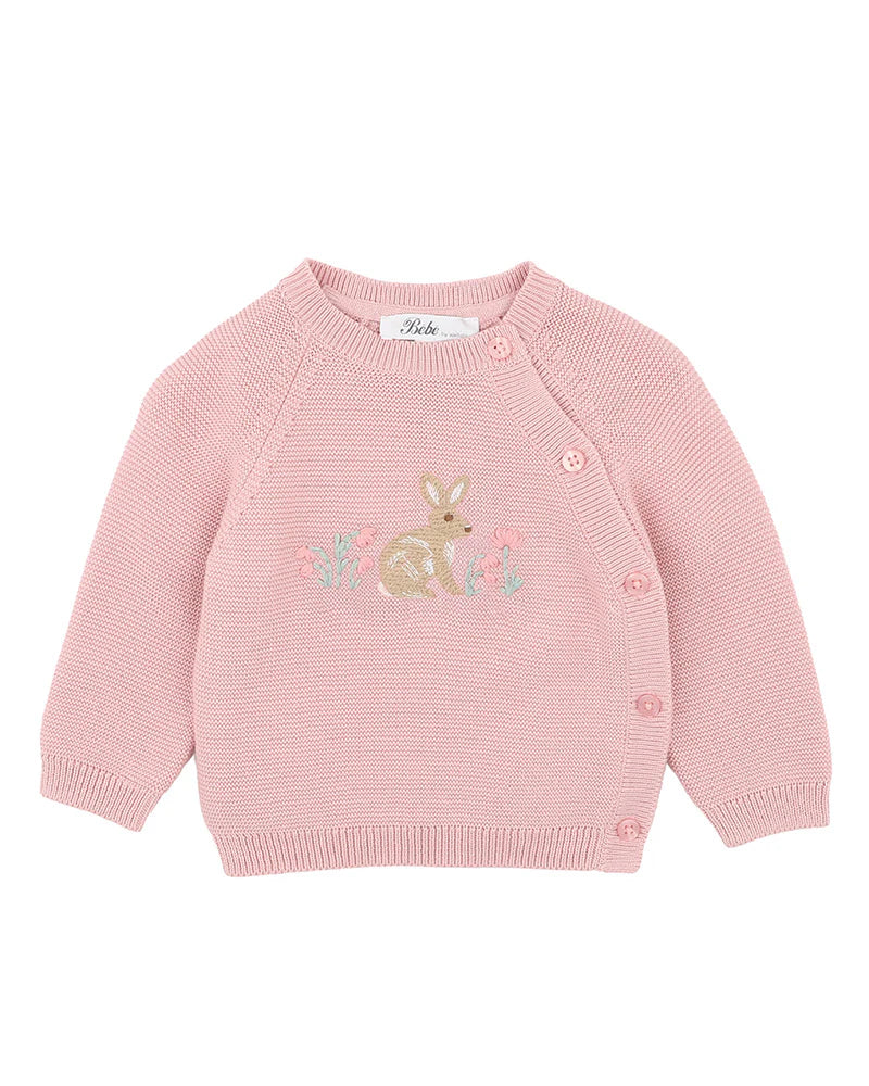 Bebe By Minihaha / Fern Bunny Organic Knitted Jumper
