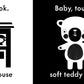 Baby Touch / My First Book - Black and White Cloth