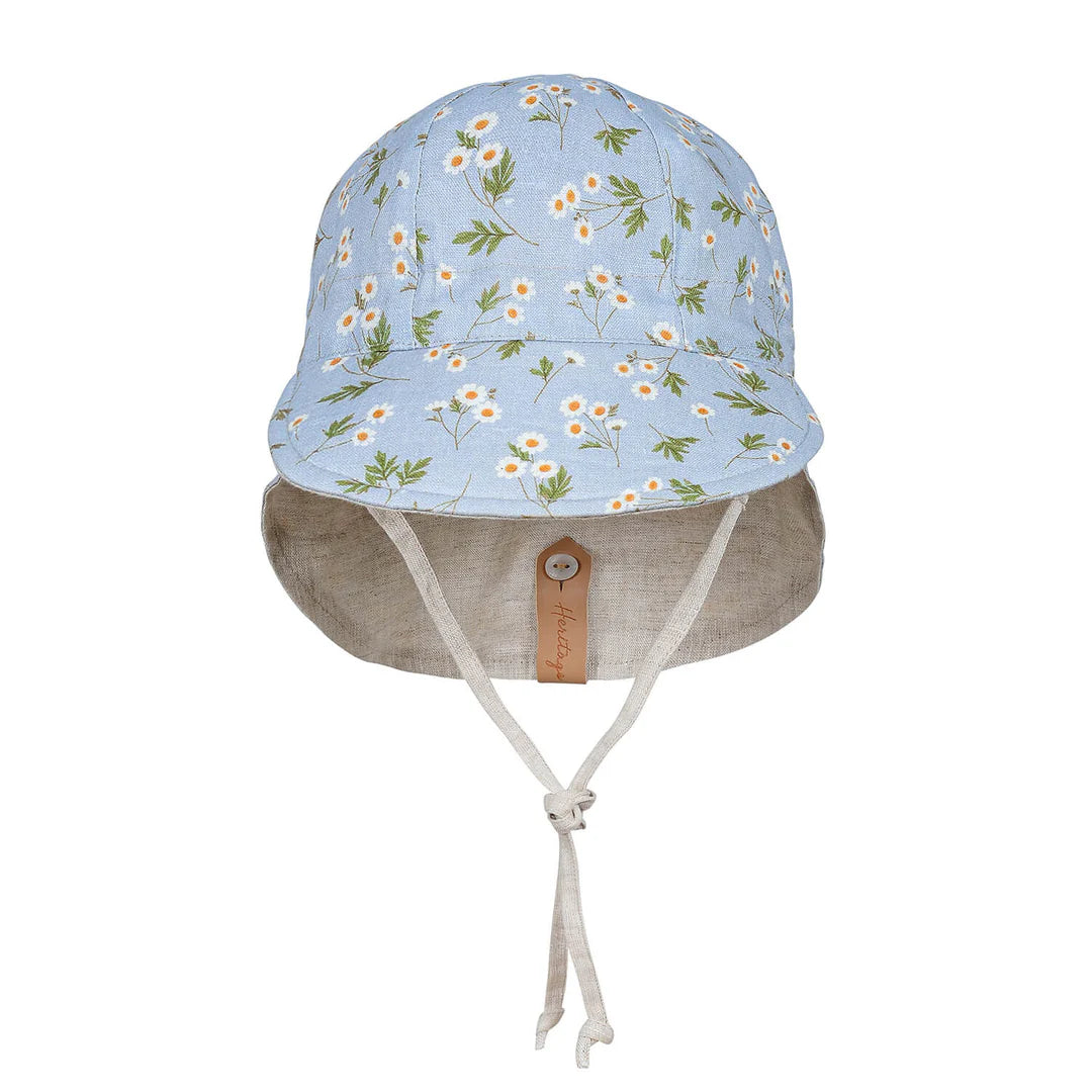 Bedhead Hats Heritage / Lounger Flap Sun Hat - Daisy