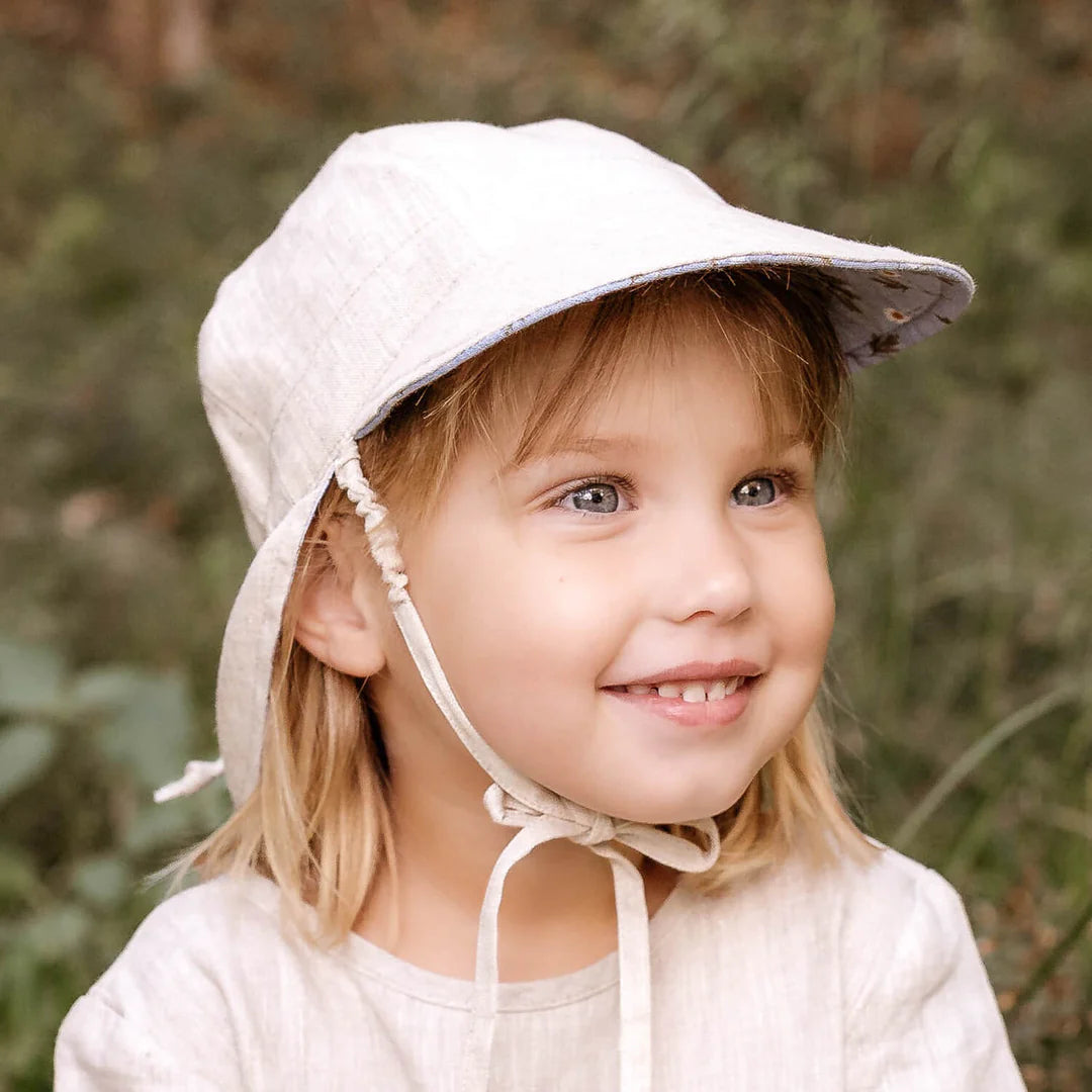 Bedhead Hats Heritage / Lounger Flap Sun Hat - Daisy