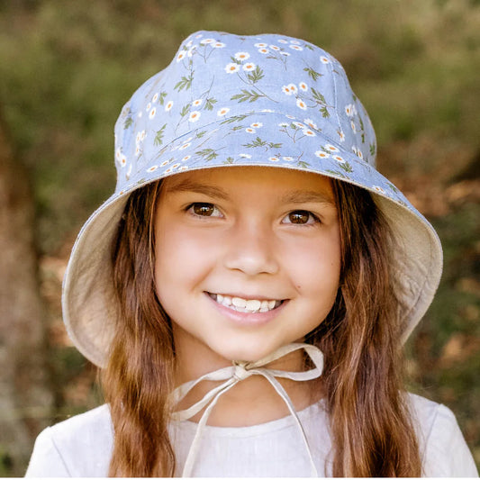 Bedhead Hats Heritage / Wanderer Panelled Bucket Sun Hat - Daisy