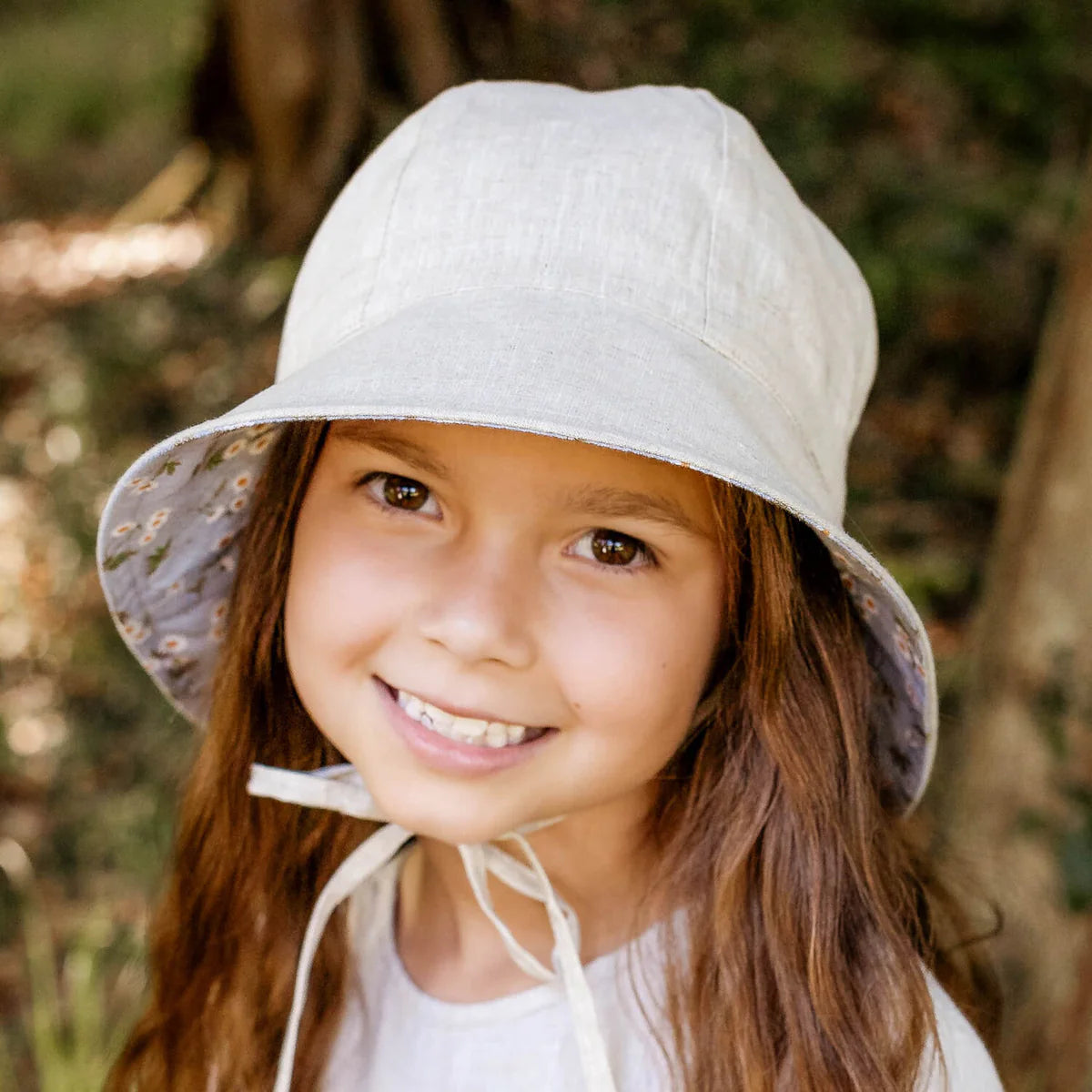 Bedhead Hats Heritage / Wanderer Panelled Bucket Sun Hat - Daisy