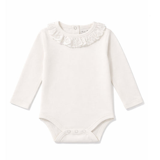 Aster & Oak / Coconut Ruffle Onesie