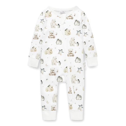 Aster & Oak / Polar Friends Zip Romper