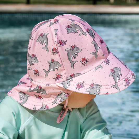 Bedhead Hats / Swim Legionnaire Flap Beach Hat - Dolphin
