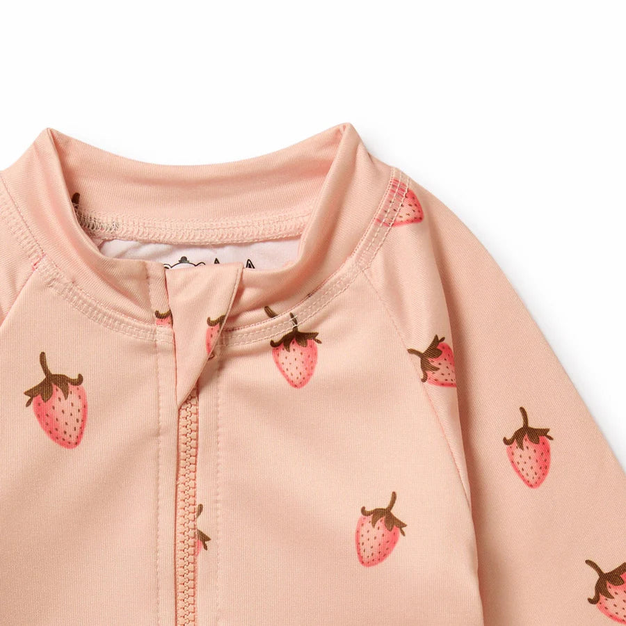 Wilson & Frenchy / Strawberry Kisses Long Sleeved Swimsuit