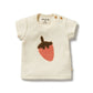 Wilson & Frenchy / Strawberry Kisses Embroidered Organic Tee