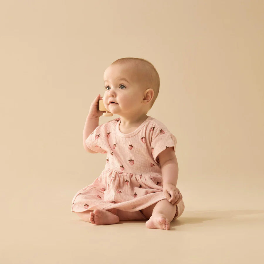 Wilson & Frenchy / Strawberry Kisses Organic Dress