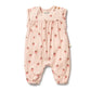 Wilson & Frenchy / Strawberry Kisses Organic Growsuit