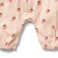 Wilson & Frenchy / Strawberry Kisses Organic Growsuit
