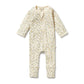 Wilson & Frenchy / Lemon Leaf Organic Zipsuit with Feet