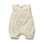 Wilson & Frenchy / Lemon Leaf Organic Ruffle Zipsuit