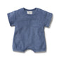 Wilson & Frenchy / Deep Blue Organic Terry Growsuit