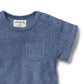 Wilson & Frenchy / Deep Blue Organic Terry Growsuit