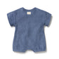 Wilson & Frenchy / Deep Blue Organic Terry Growsuit