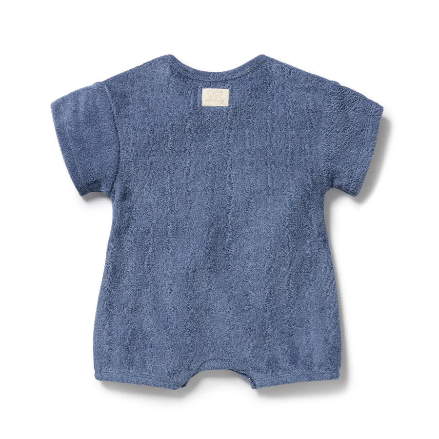 Wilson & Frenchy / Deep Blue Organic Terry Growsuit