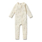 Wilson & Frenchy / Bee Mine Organic Zipsuit with Feet