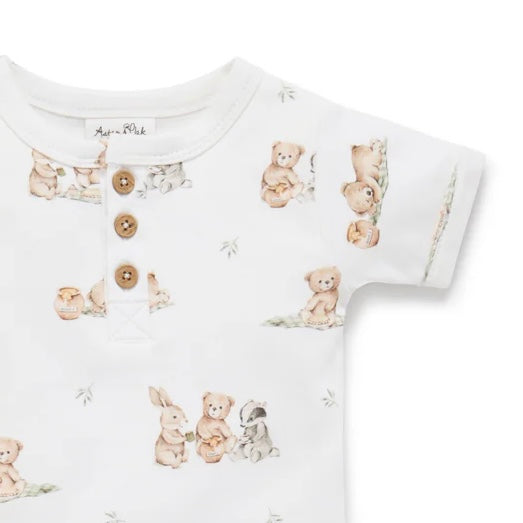 Aster & Oak / Teddy Picnic AOP / Onesie