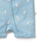 Wilson & Frenchy / Sunny Seagulls Organic Pointelle Boyleg Zipsuit