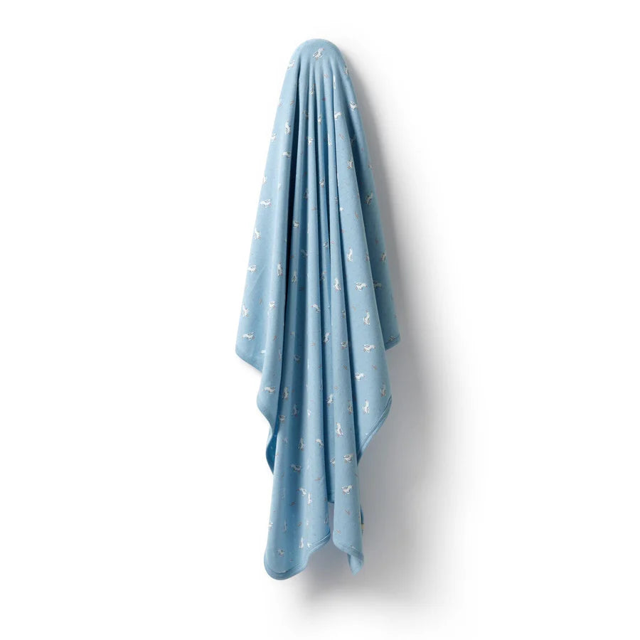 Wilson & Frenchy / Sunny Seagulls Organic Pointelle Bunny Rug