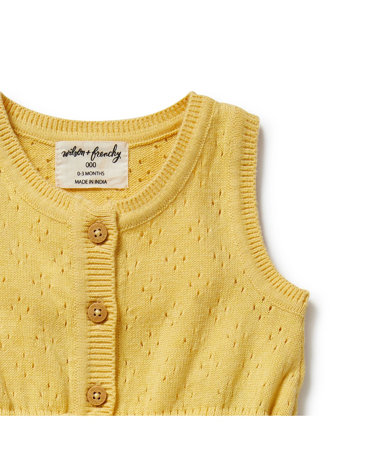 Wilson & Frenchy / Sunny Sorbet Organic Knitted Tie Bodysuit
