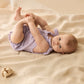 Wilson & Frenchy / Lavender Shells Organic Terry Tie Playsuit